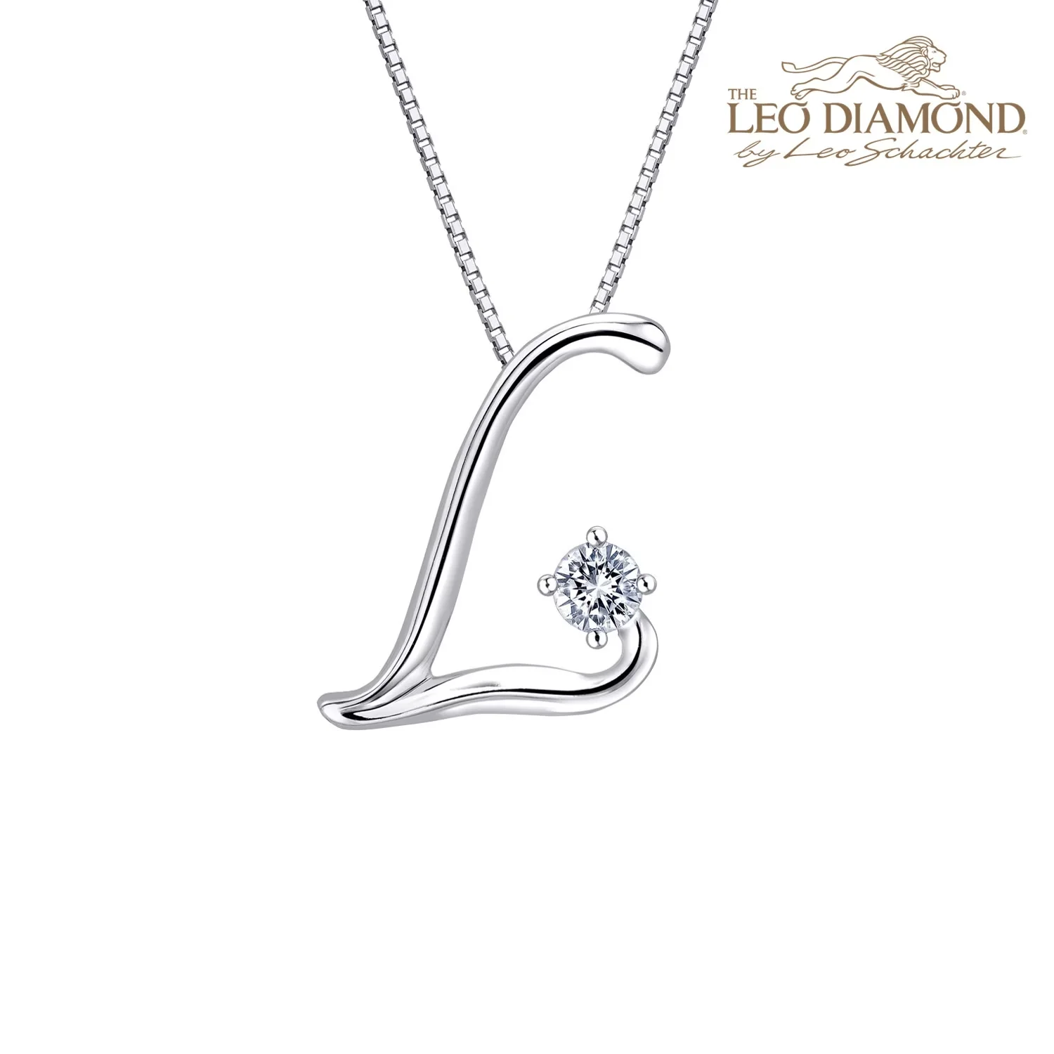 18K白金钻石吊坠（不含配链）商品编号：F03302P