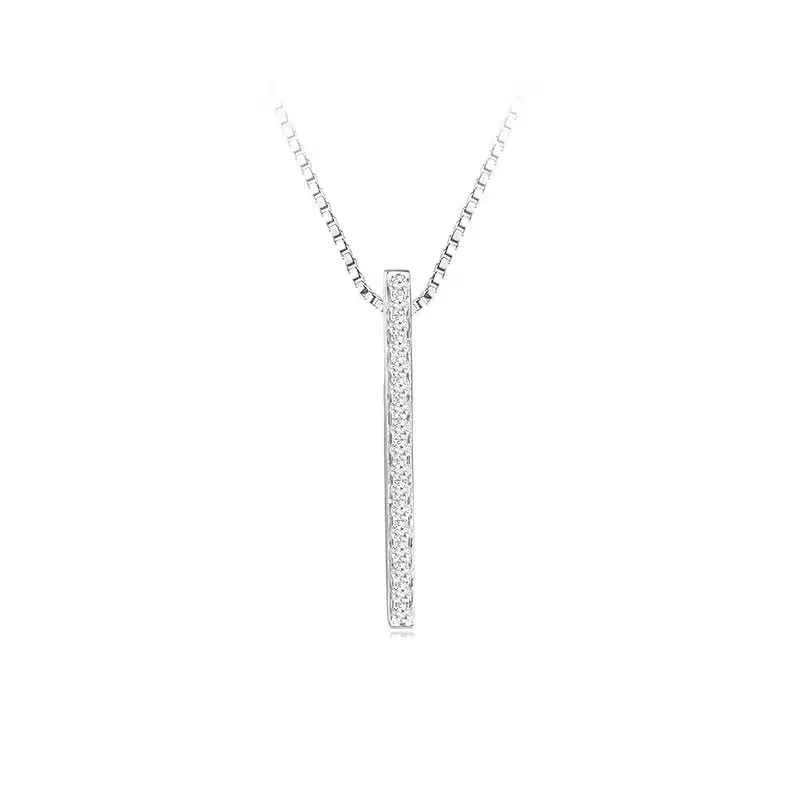 18K白金排钻款钻石吊坠（不含配链）商品编号：J14859P