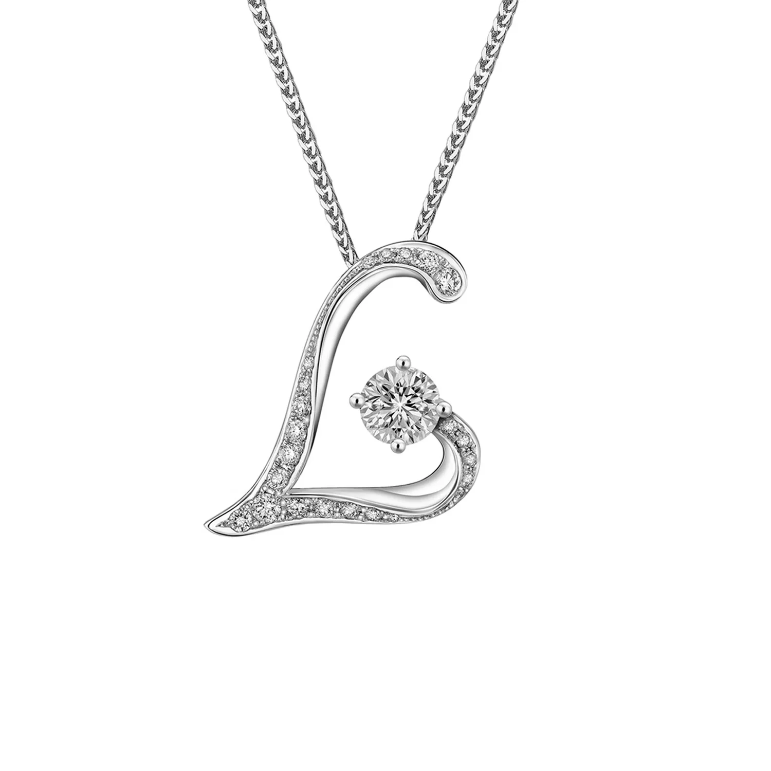 «L ove is» 18K金钻石吊坠(不含 配链) 商品编号：NO3414P