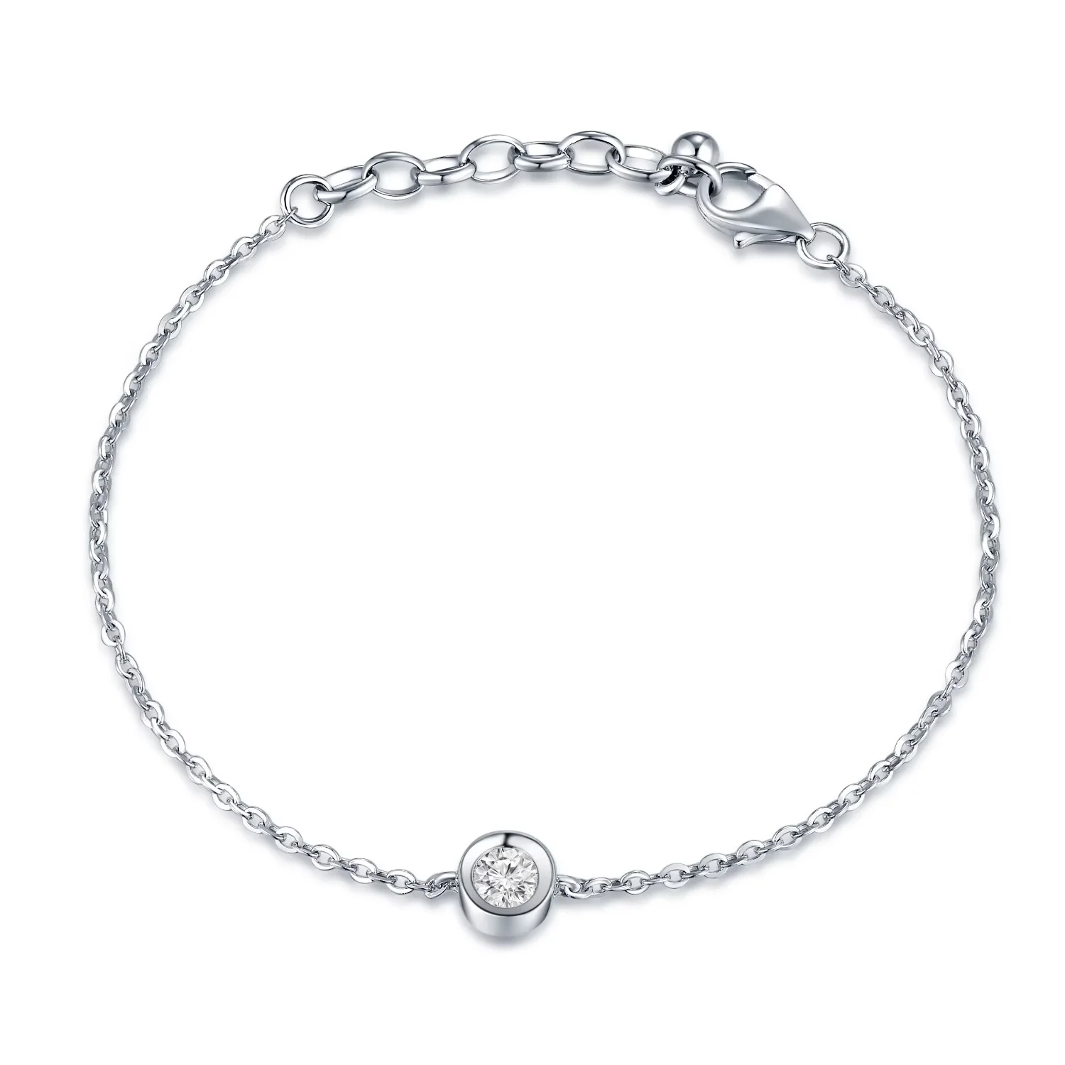 (My First Leo) 18K白金钻石手链 商品编号：D00960B