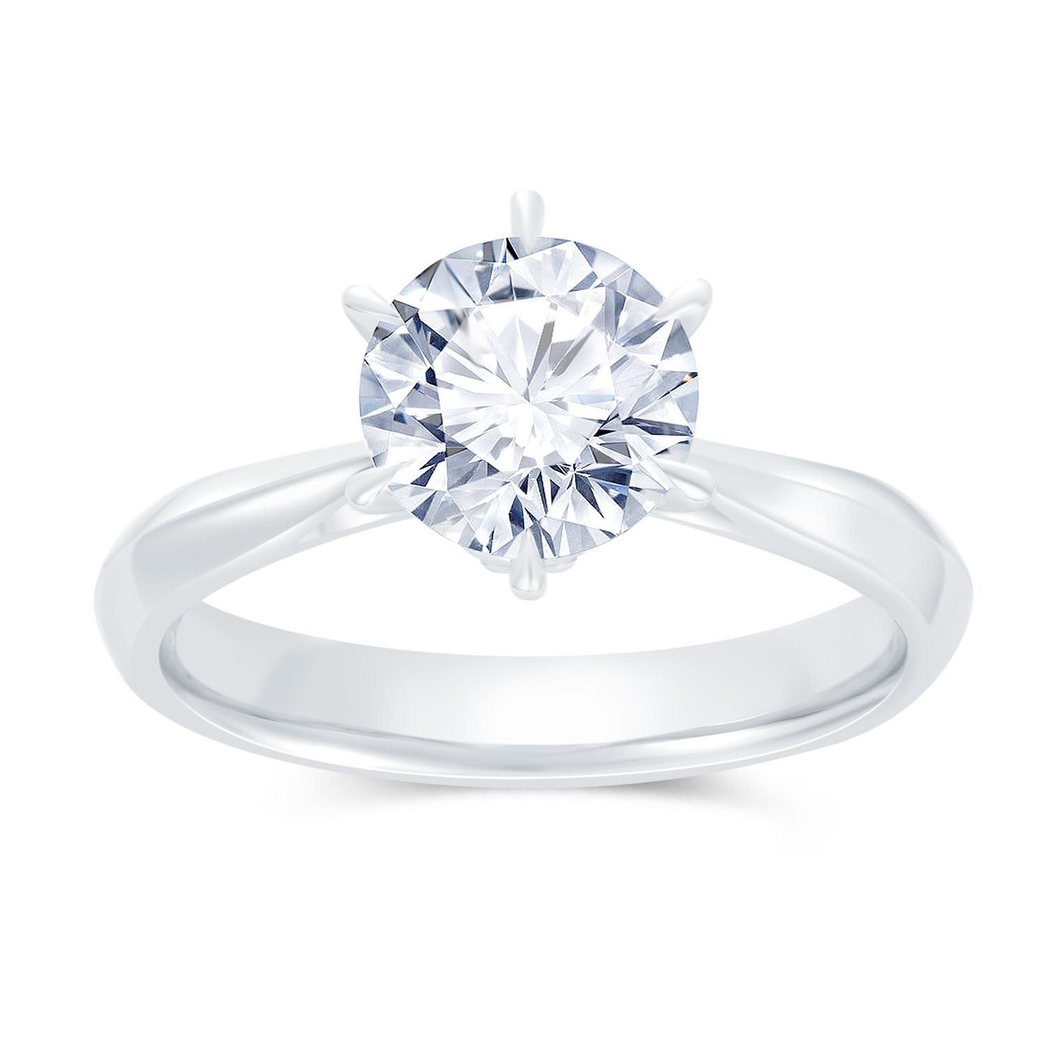 18K金钻石戒指港度13 E VS2 商品编号：F05995R