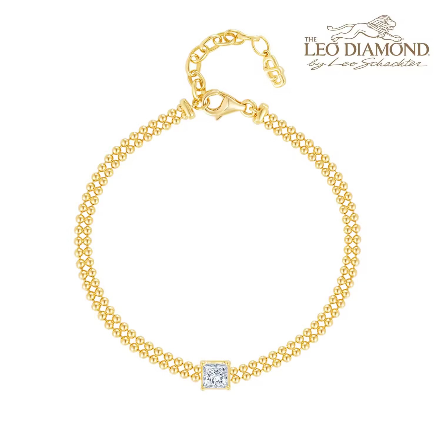 The Leo Diamond 18K黄金钻石手 链 18cm 商品编号：F08199B