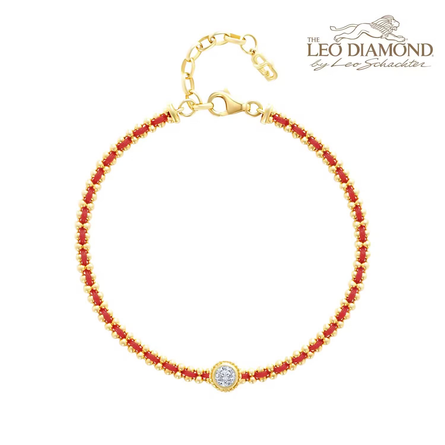 The Leo Diamond 18K黄金钻石手 链 18cm 商品编号：F08200B