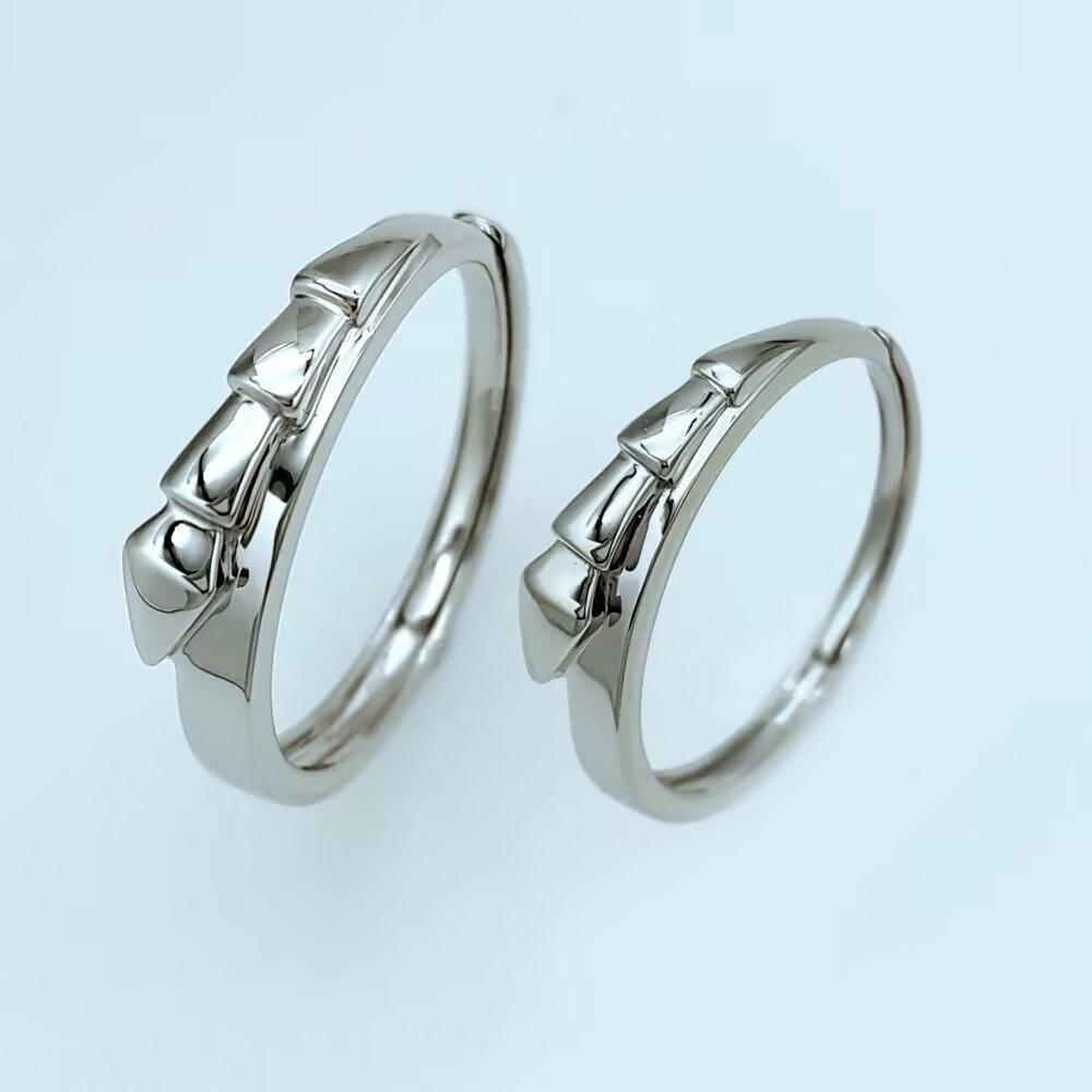 Pt950铂金活口情侣对戒 商品编号：APVZO0414