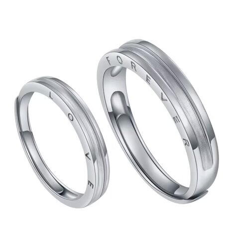 Pt950铂金活口情侣对戒 商品编号：APV900241