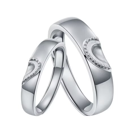 Pt950铂金活口情侣对戒 商品编号：APV900242