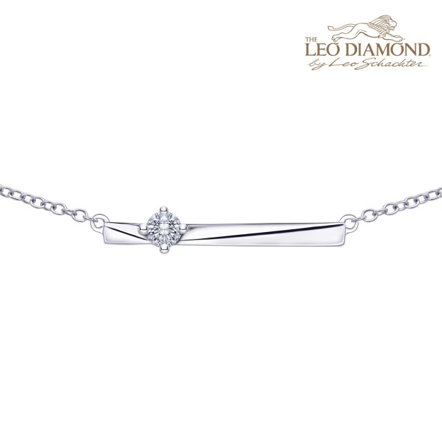 18K白金钻石颈链 商品编号：P10933N