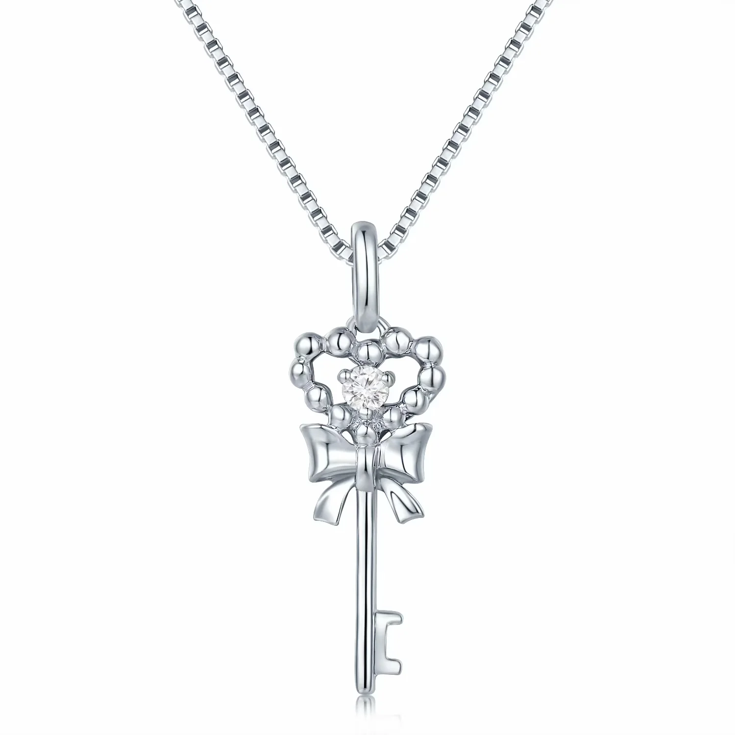 甜蜜印记 18K白金玫瑰金钻石吊坠 商品编号：S07280P